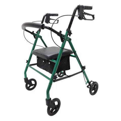 Andador Rollator de Acero ID con Frenos en los Puños