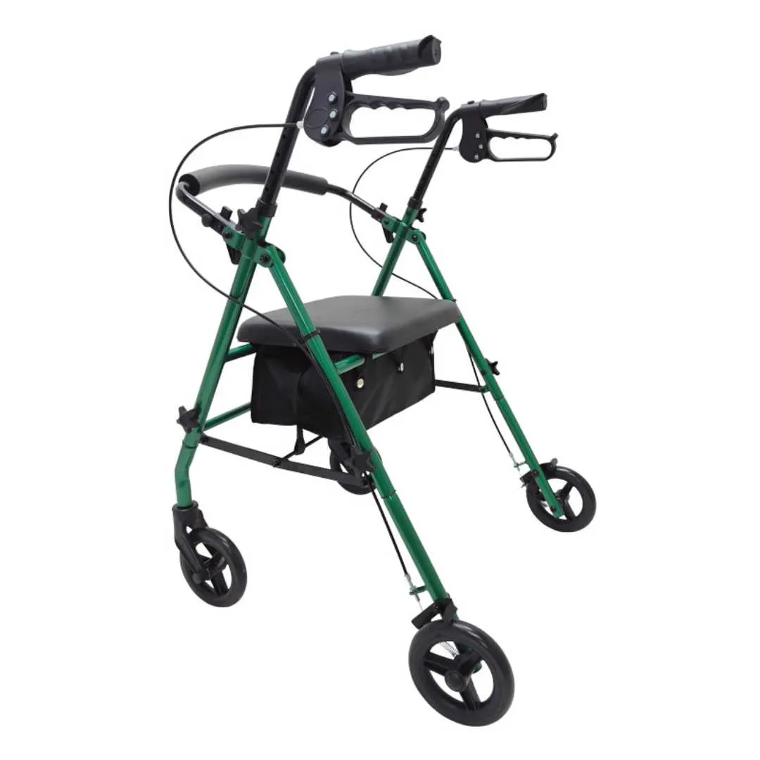 Andador Rollator de Acero ID con Frenos en los...