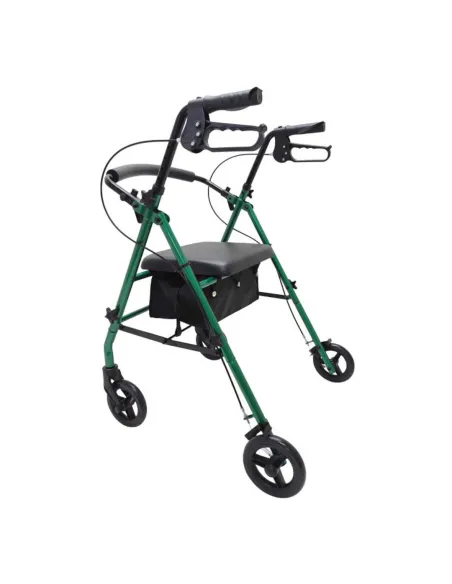 Andador Rollator de Acero ID con Frenos en los Puños
