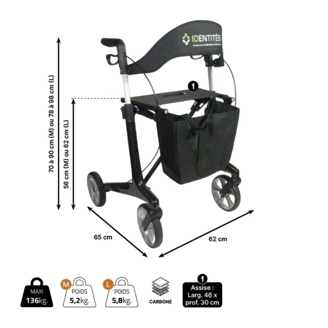 Andador Rollator de CARBONO NEO SMART · 2...