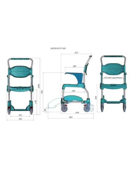 Silla de Ducha y WC MOEM