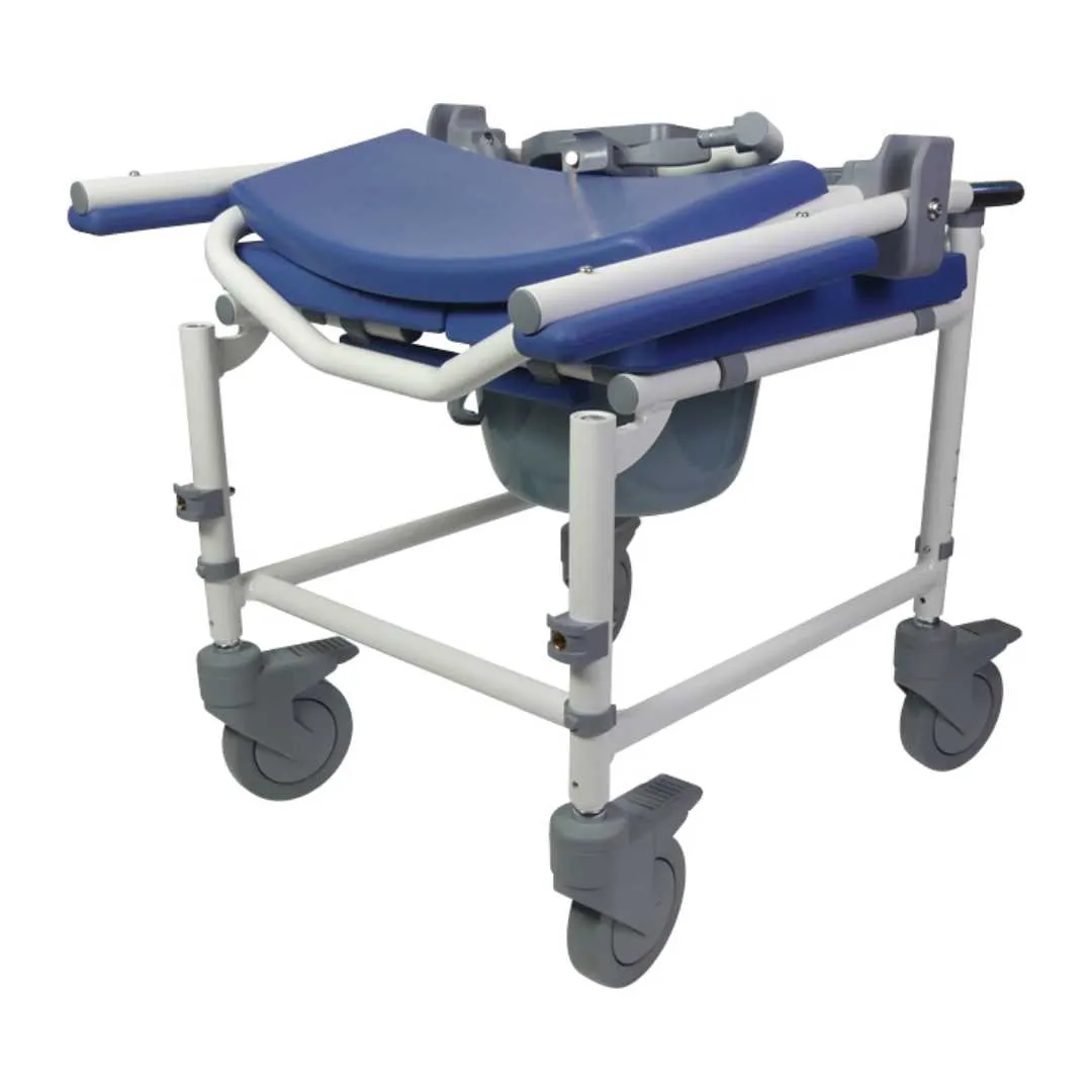 Silla de ducha y WC ASTON con Ruedas Regulable...