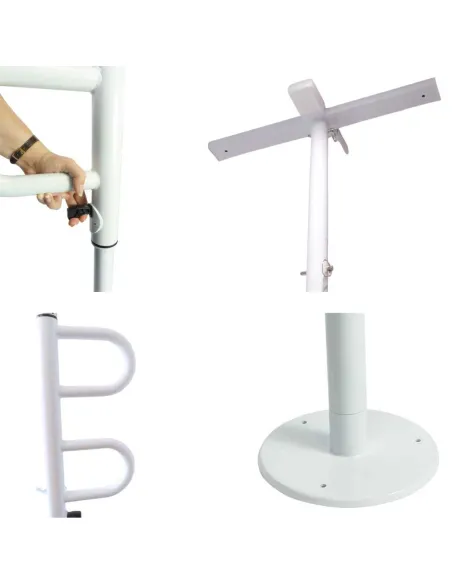 Barra Columna Asidero MOVIL AJUSTABLE Suelo Techo FIX