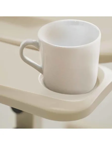 Mesa Auxiliar con Doble Tablero Regulable en Base y Altura