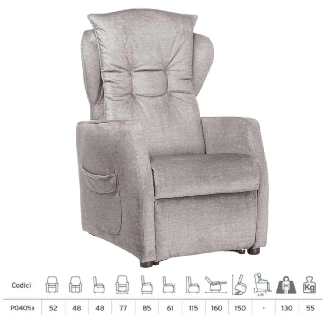 Sillón Elevador Relax DAFNE 2 Motores con 4...