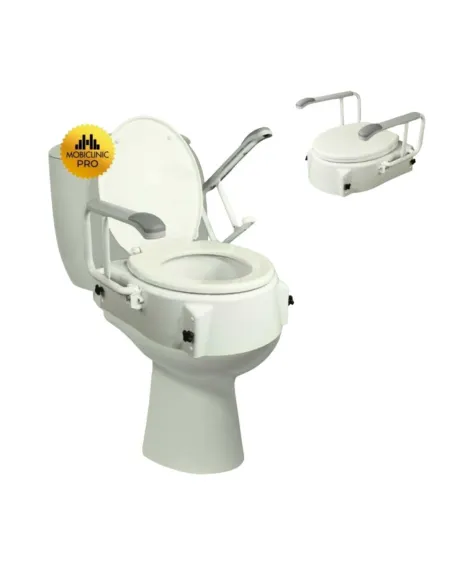 Elevador de WC Regulable en Altura MURALLA con Reposabrazos