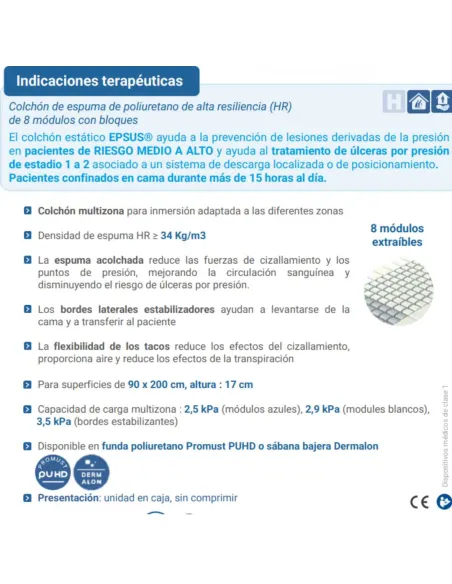 Colchón Antiescaras EPSUS con Bordes Estabilizadores