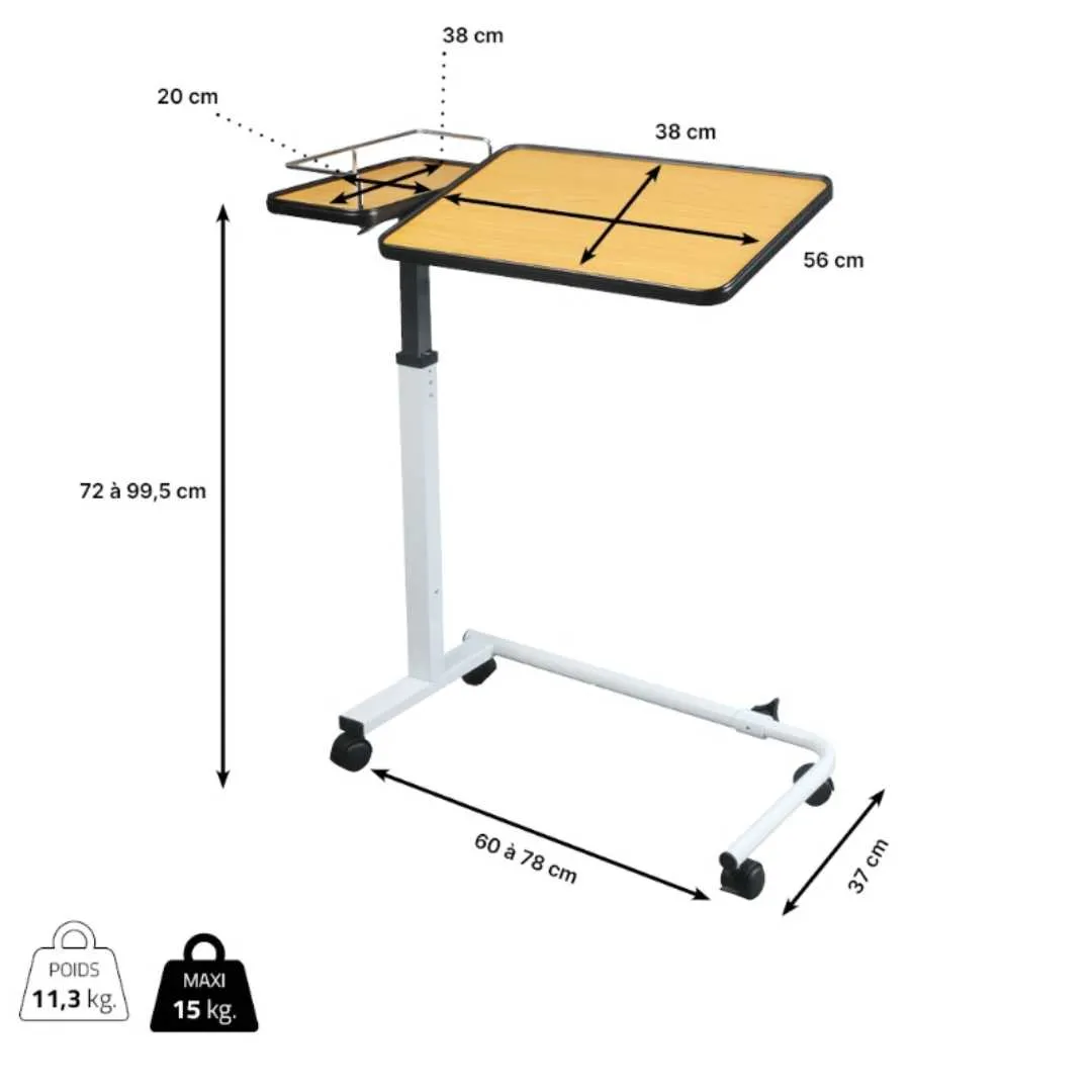 Mesa Auxiliar de Cama o Silla  CORFU EVOLUTION...