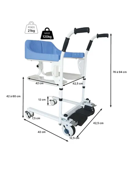 Silla MOOVY de Ducha, Wc y Traslados