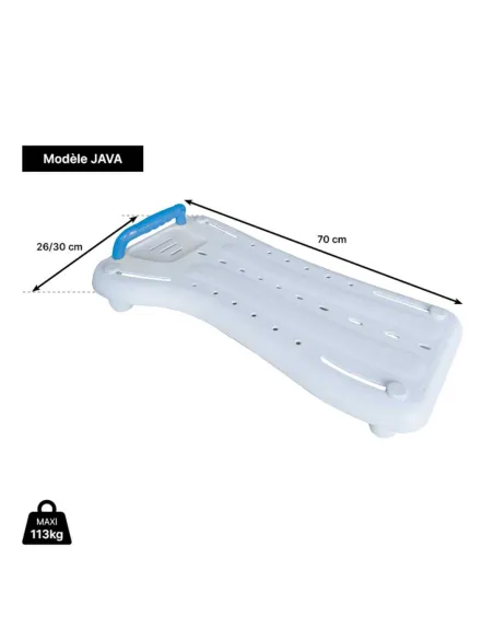 Tabla de Bañera Java con Disco Giratorio Opcional · 2 Medidas