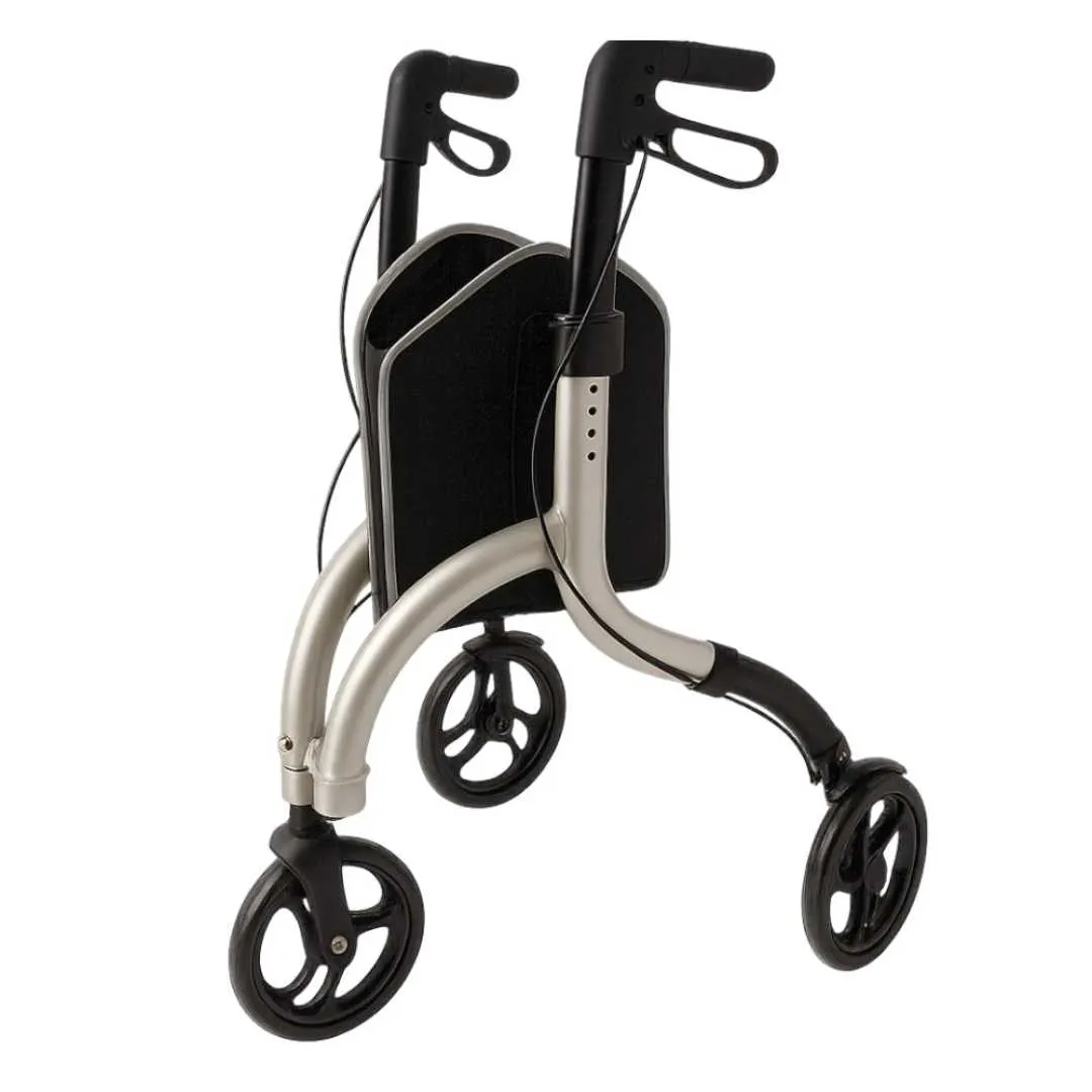 Andador Rollator de 3 ruedas  de Aluminio Plegable