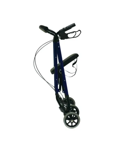Andador Rollator de Aluminio con frenos y Asiento Regulable en Altura