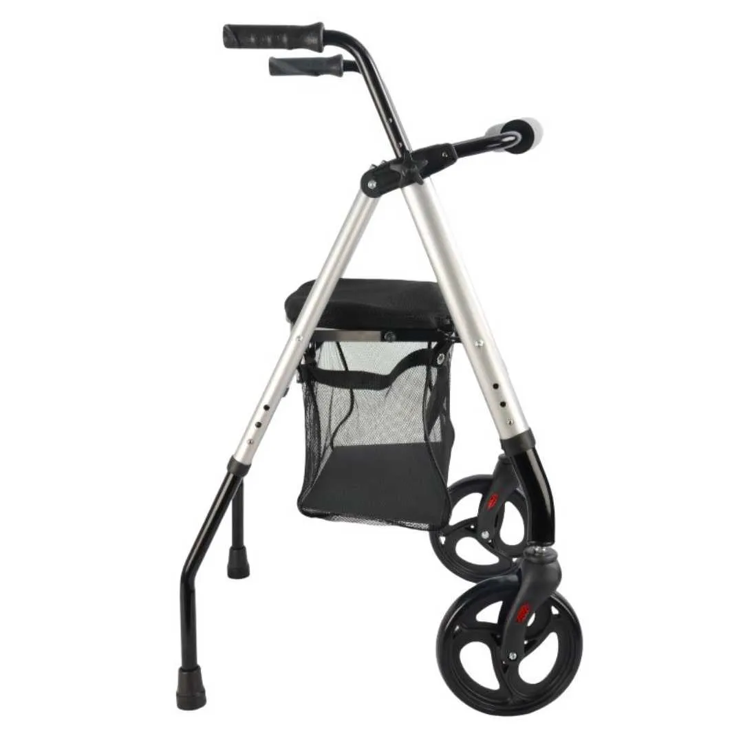 Andador de Aluminio con 2 ruedas y Asiento...