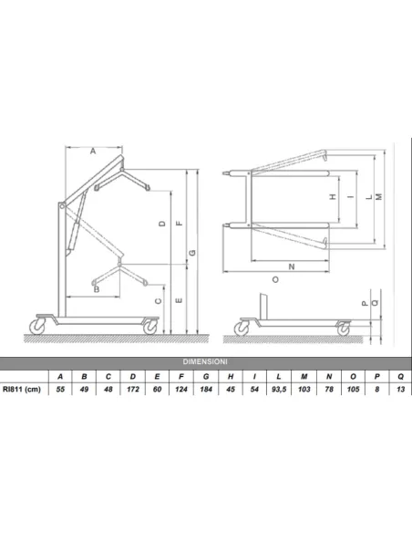 Grúa de Traslado Eléctrica MUEVO Hasta 150 kg con Arnés · Más Estrecha