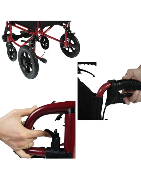 Silla de Ruedas MODULOLIGHT con Frenos de Acompañante y Respaldo Partido