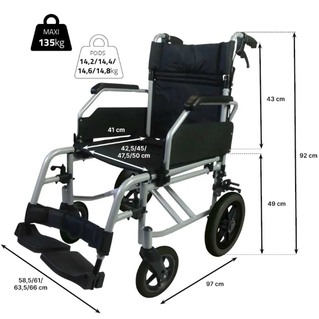 Silla de Ruedas MODULOLIGHT con Frenos de...