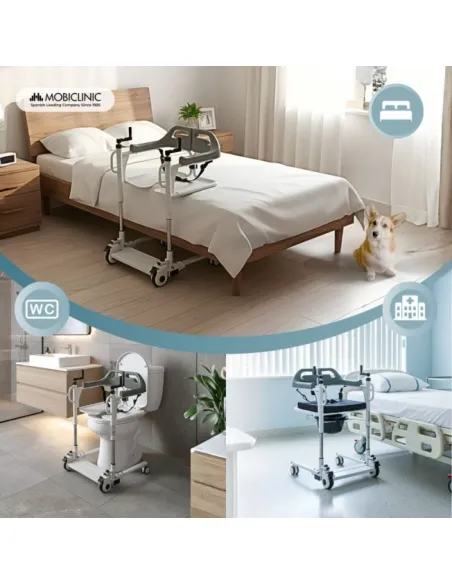 Silla de Transferencia WILLY con Inodoro y Regulable en Altura