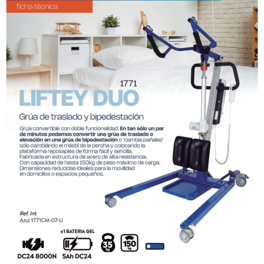 Grúa DUO LIFTEY de Traslado Convertible en Grúa...