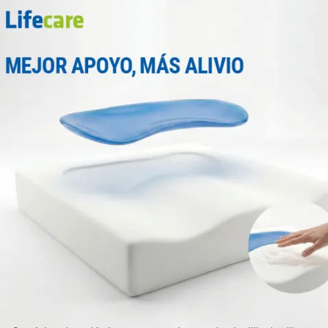 Cojín de Viscoelástica con Descarga de Silicona LIFECARE 2