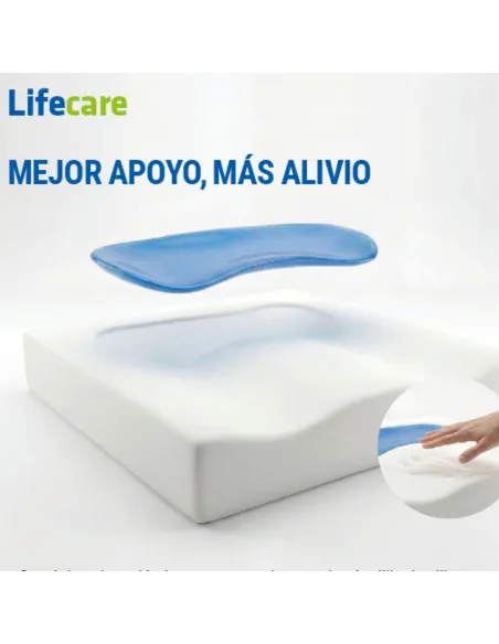 Cojín de Viscoelástica con Descarga de Silicona LIFECARE