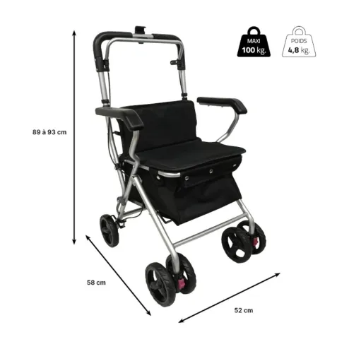 Andador Rollator Carro de Compra NEO BALADEO  4.8 kg 2