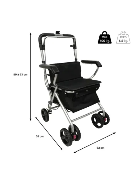 Andador Rollator Carro de Compra NEO BALADEO  4.8 kg