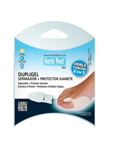 DUPLIGEL Protector Juanetes y Separador Carrete Herbi Feet