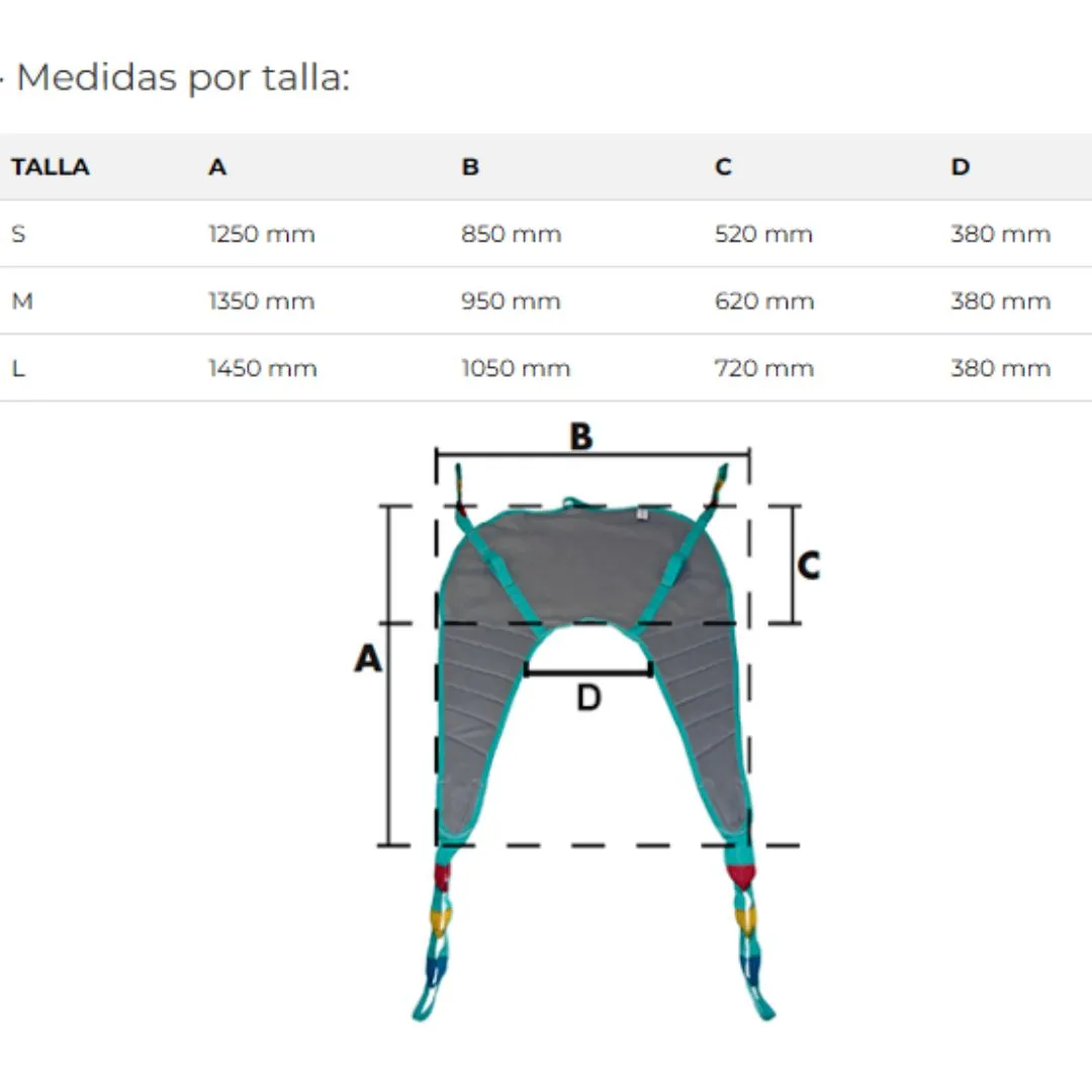 GRÚA DE TRASLADO MINI Plegable con Arnés