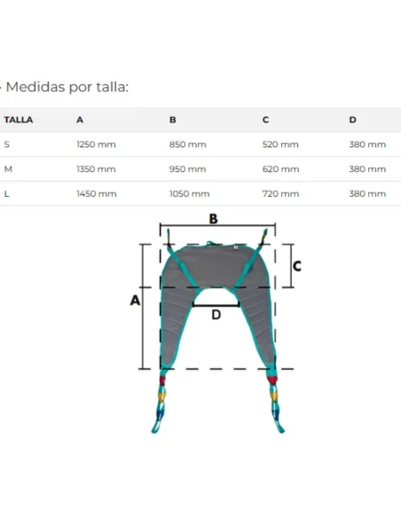 GRÚA DE TRASLADO MINI Plegable con Arnés
