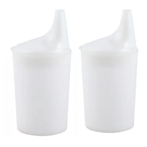 Vasos de Plástico ECO con tetina de 4 mm. Par 2
