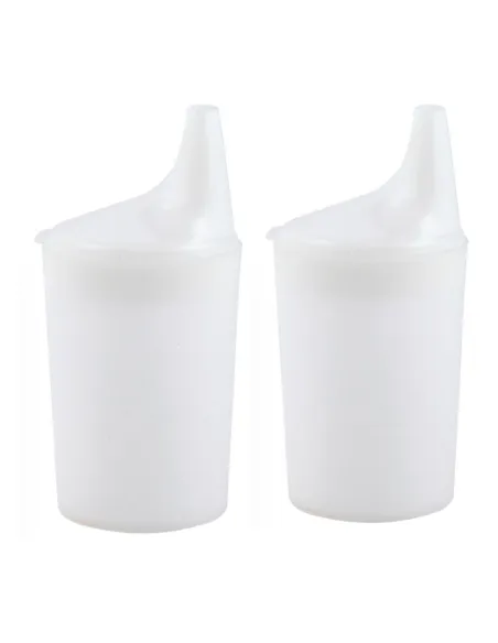 Vasos de Plástico ECO con tetina de 4 mm. Par