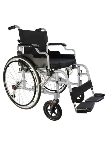 Silla de Ruedas Autopropulsable de Aluminio y Ruedas Antivuelcos