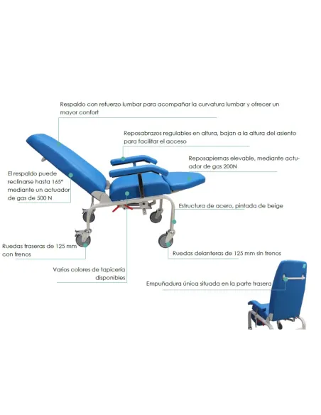 Sillón Cama con ruedas ORIENTAL