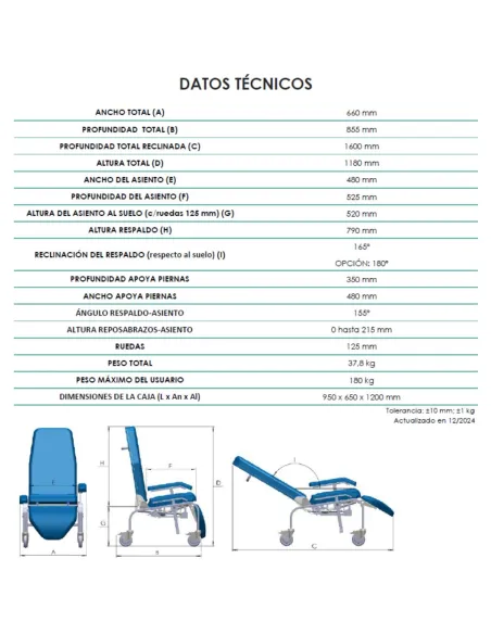 Sillón Cama con ruedas ORIENTAL