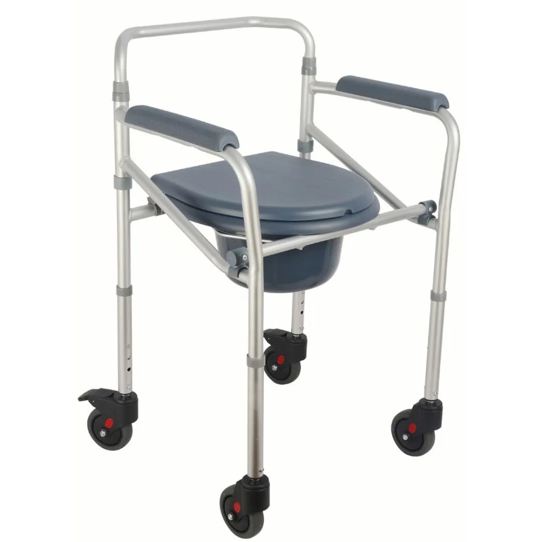 Silla WC 3 en 1 Plegable con Ruedas