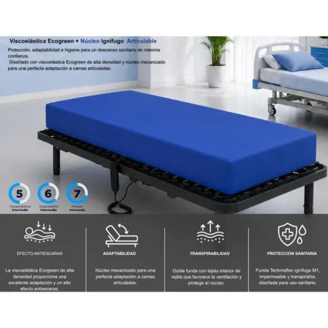 Colchón Antiescaras SANITARIO VISCO 15 cm New Dreams 2