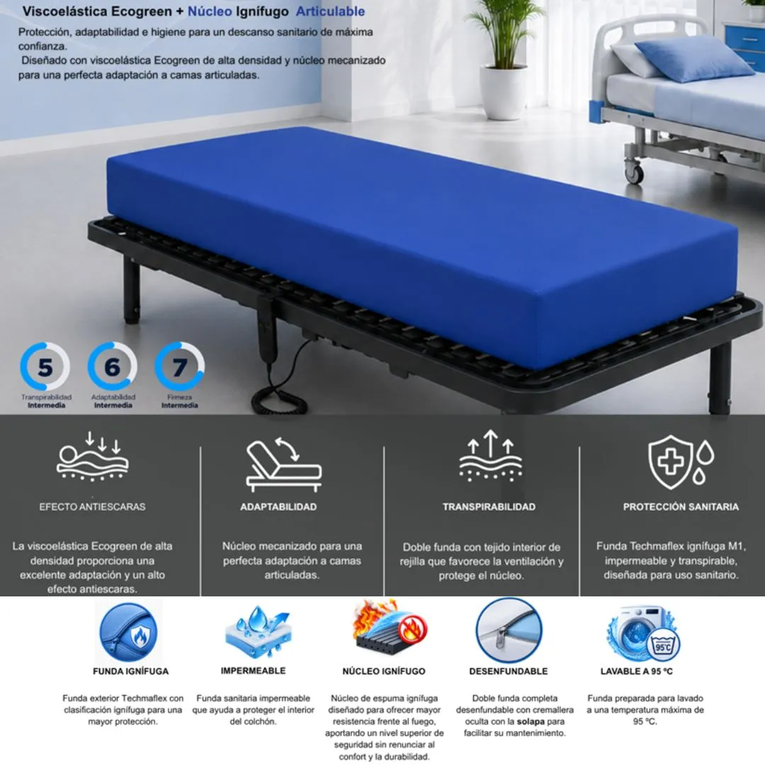 Colchón Antiescaras SANITARIO VISCO 15 cm New...