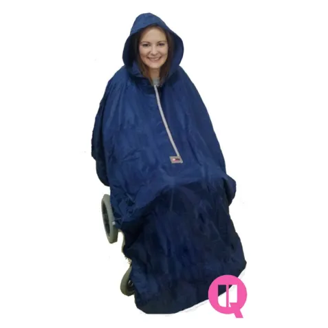 Chubasquero Impermeable sin mangas para Silla de Ruedas... 2