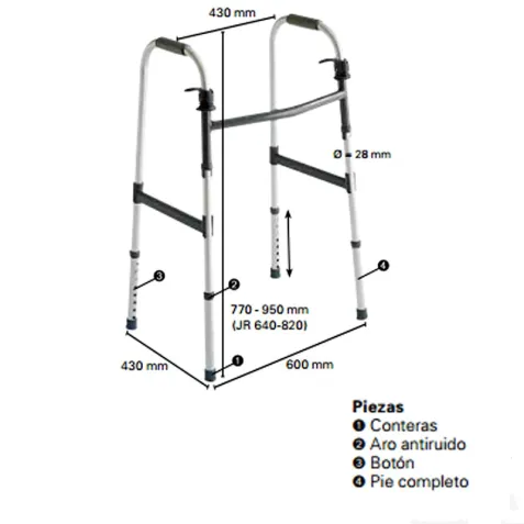 Andador Caminador BRIO Invacare