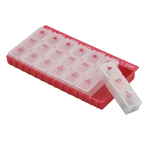 Pastillero Semanal 3 tomas SG-3 con Compartimentos Grandes 2