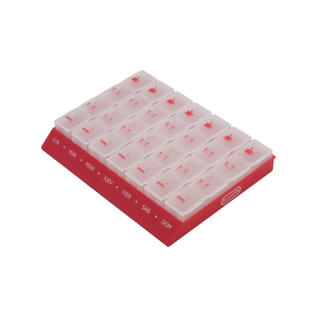 Pastillero Semanal 4 tomas AG-4 con Carpeta DELUXE