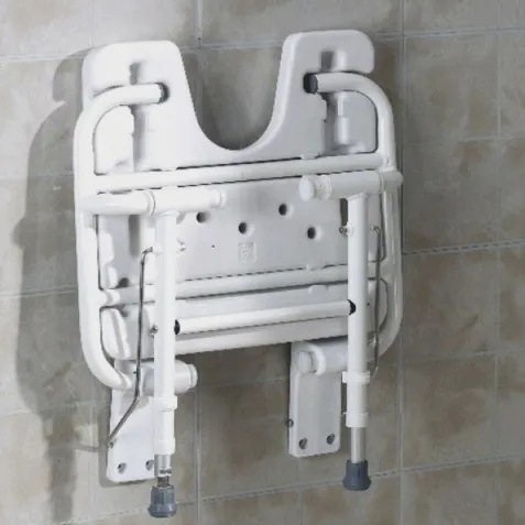 Asiento ducha en U abatible con patas regulables 2