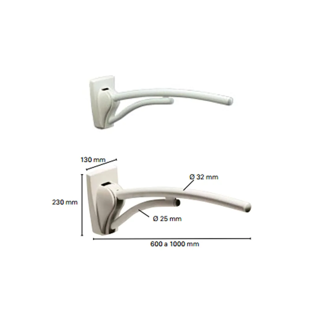 Asidero Abatible de pared REVATO Invacare