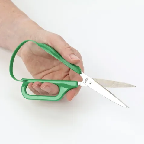 Tijera puntiaguda de ojo grande para Zurdo de 75 mm Verde 2