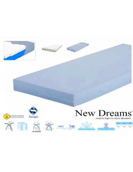 Colchón SANITARIO VISCOPUR 3D 21 cm  New Dreams Colchón SANITARIO VISCOPUR 3D 21 cm  New Dreams