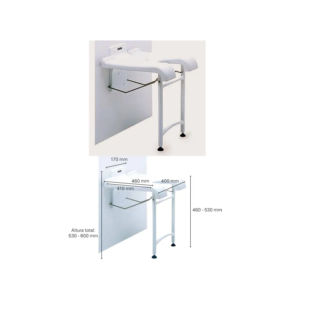 Asiento Ducha SANSIBAR  AQUATEC Abatible Invacare