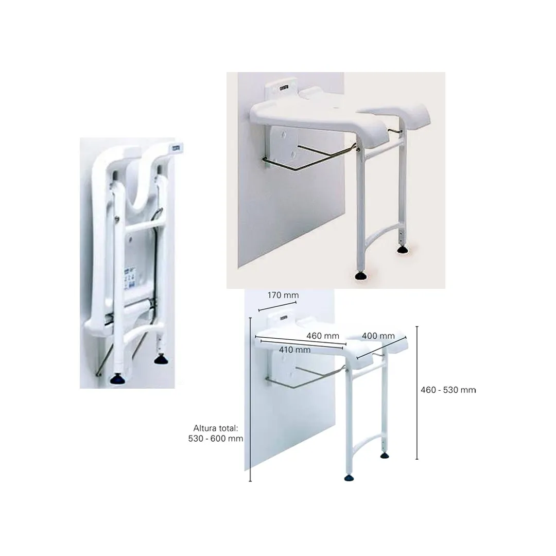 Asiento Ducha SANSIBAR  AQUATEC Abatible Invacare