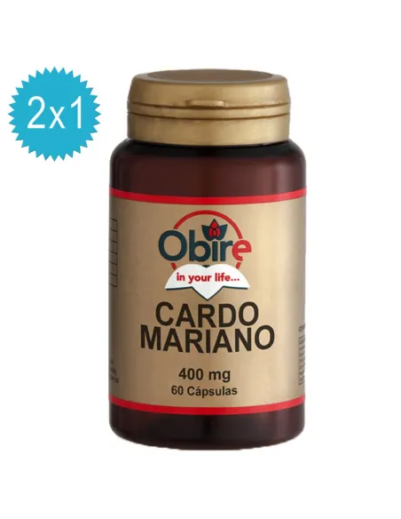 Cardo Mariano 400 mg 60  cápsulas 2x1 Obire