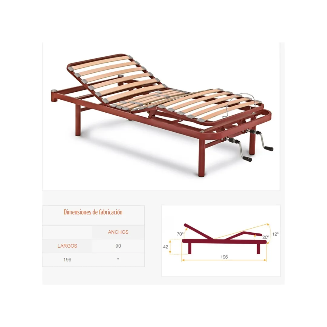 Cama Articulada Manual LEIVA  Tecnimoem