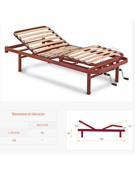 Cama Articulada Manual LEIVA  Tecnimoem